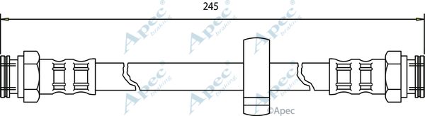 APEC BRAKING Тормозной шланг HOS3397